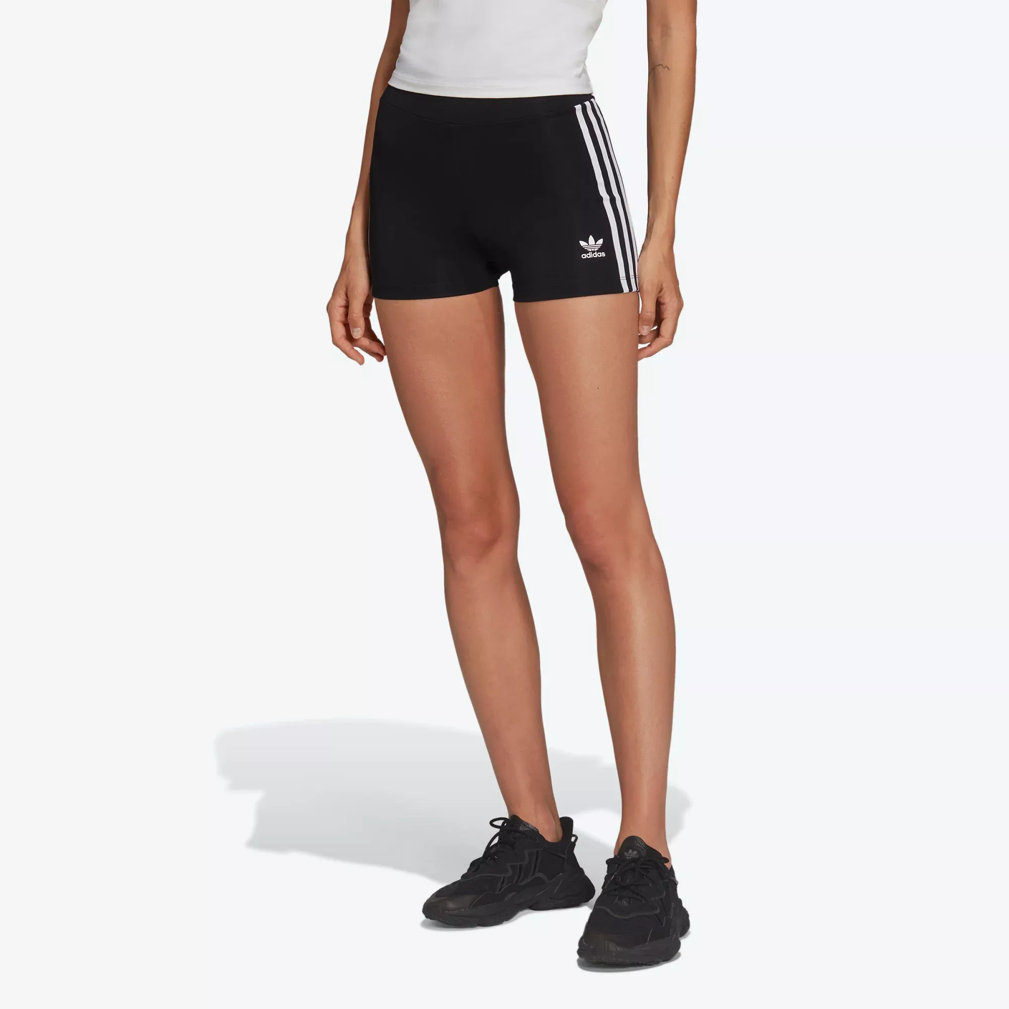 Adidas Women's Adicolor Classics Traceable Booty Shorts - Black