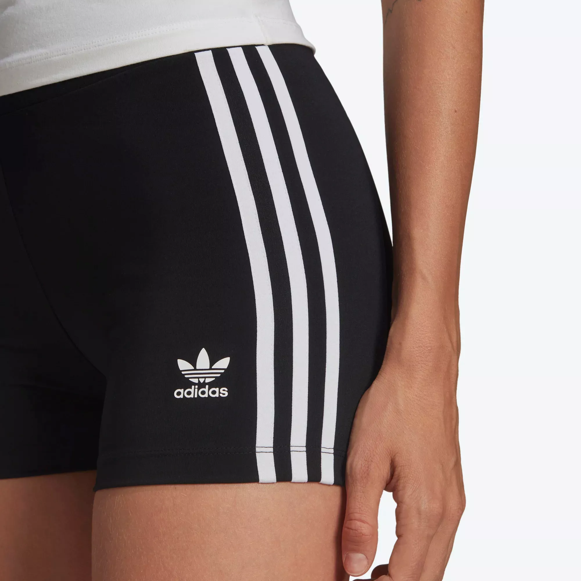 Adidas Women's Adicolor Classics Traceable Booty Shorts - Black