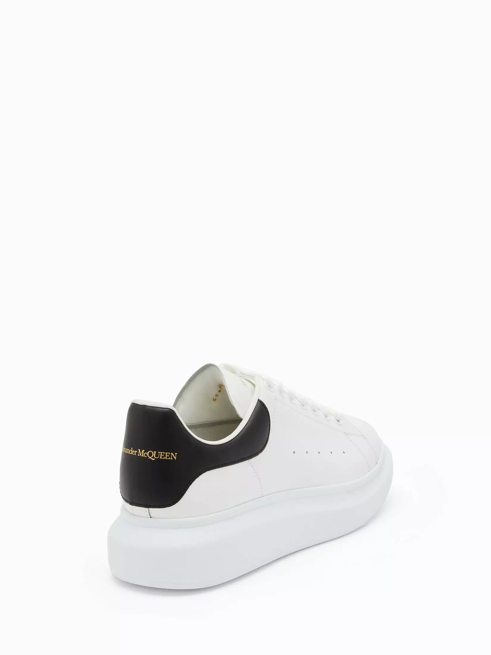 Alexander McQueen Mens Oversized Sneaker - WHITE/BLACK