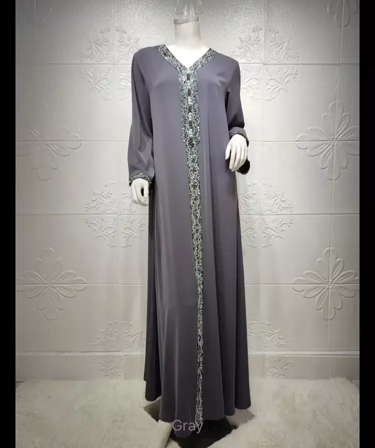 Arabic Dubai Abayas For Women Moroccan Caftan Evening Dress Eid Mubarak Islam Clothing Kimono Boubou Djellaba Femme S3623967