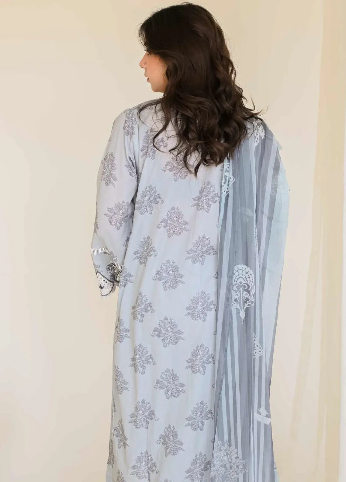 Ayna By Rashid Textile Embroidered Lawn Unstitched 3 Piece Suit - RT24AL 8191