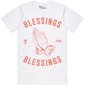 BLESSINGS : White Sneaker Tees Shirt