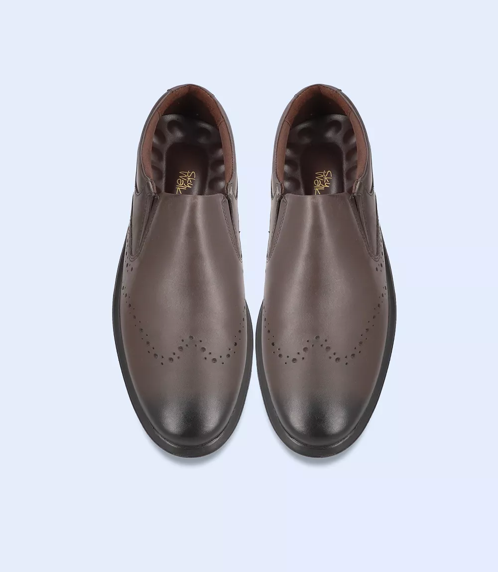 BM5231-BROWN-Men Comfort Life Style Shoes