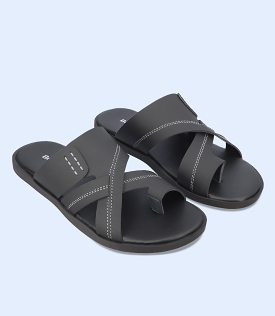 BM5462-BLACK-Men Chappal