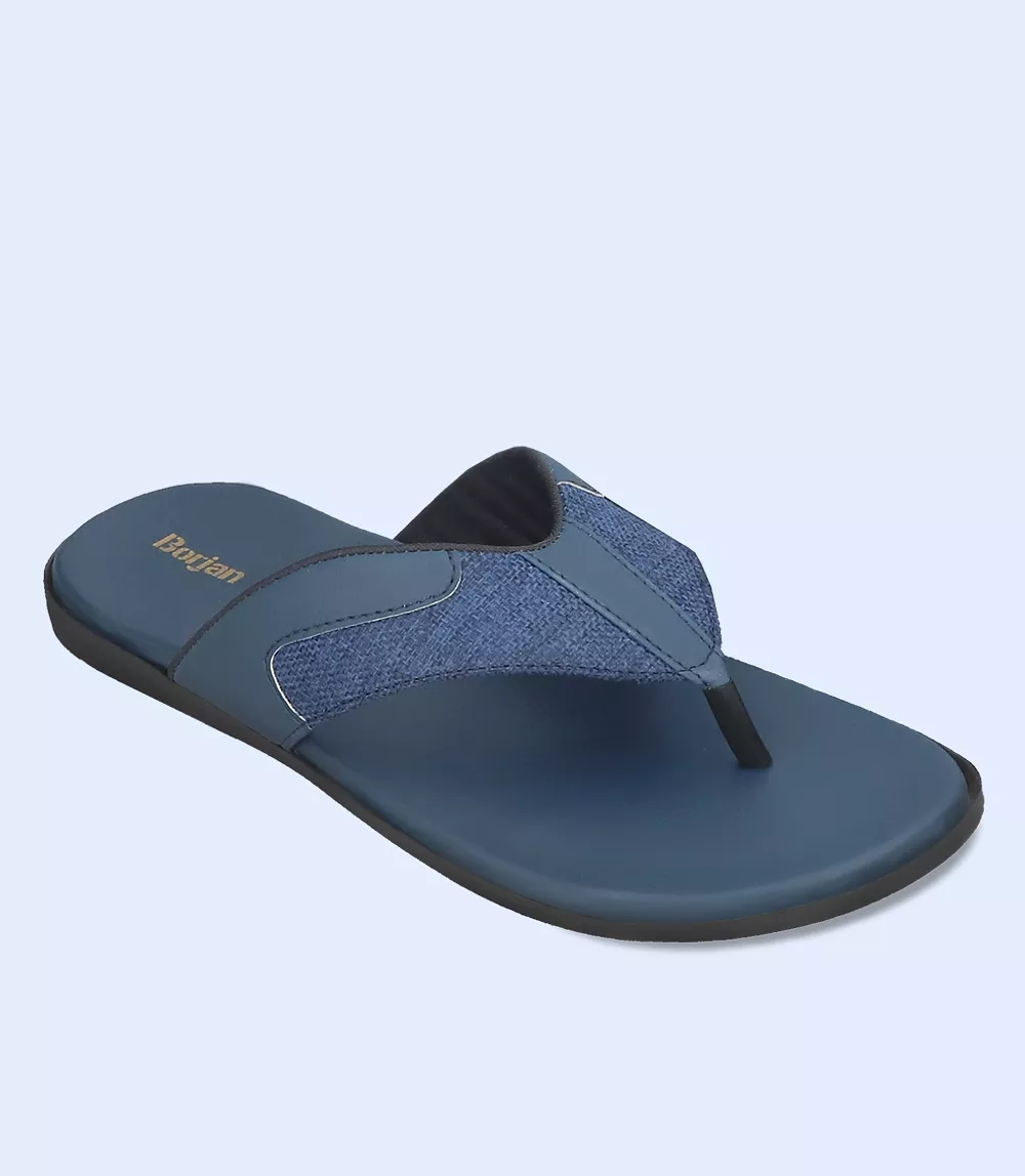 BM5463-NAVY-Men Casual Chappals