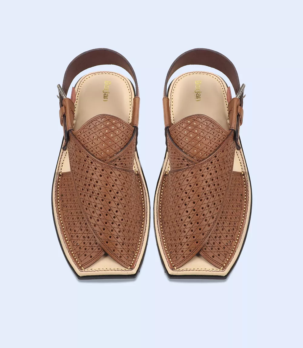 BM5508-BROWN-Men Peshawari