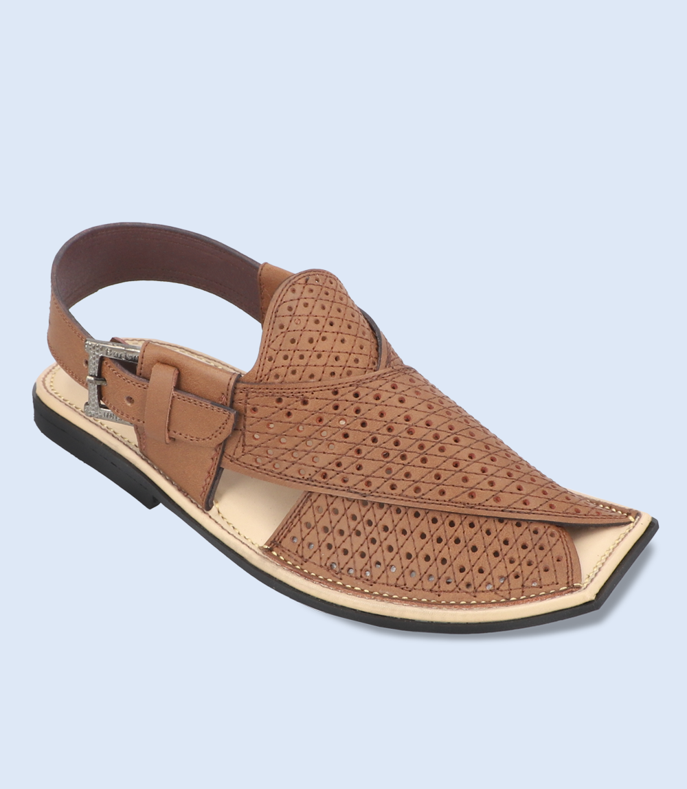 BM5508-BROWN-Men Peshawari