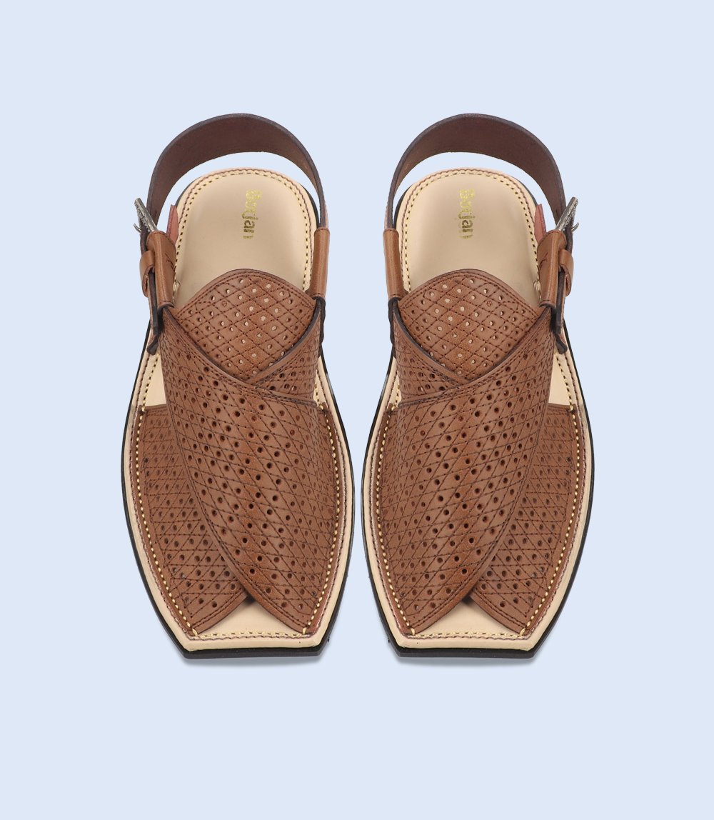 BM5508-BROWN-Men Peshawari