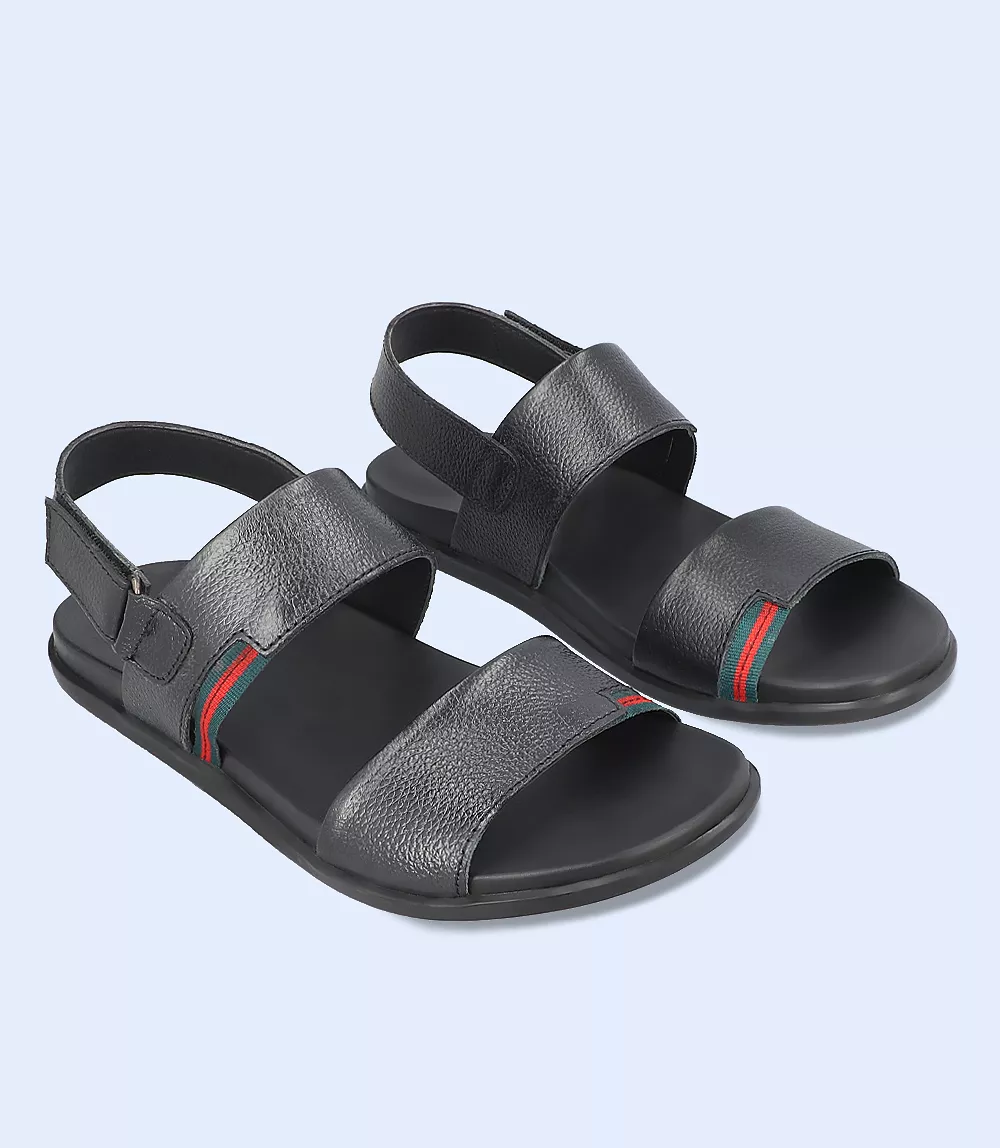 BM5583-BLACK-Men Casual Sandal