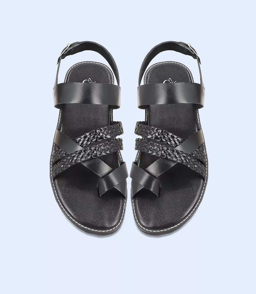 BM5594-BLACK-Men Casual Sandal