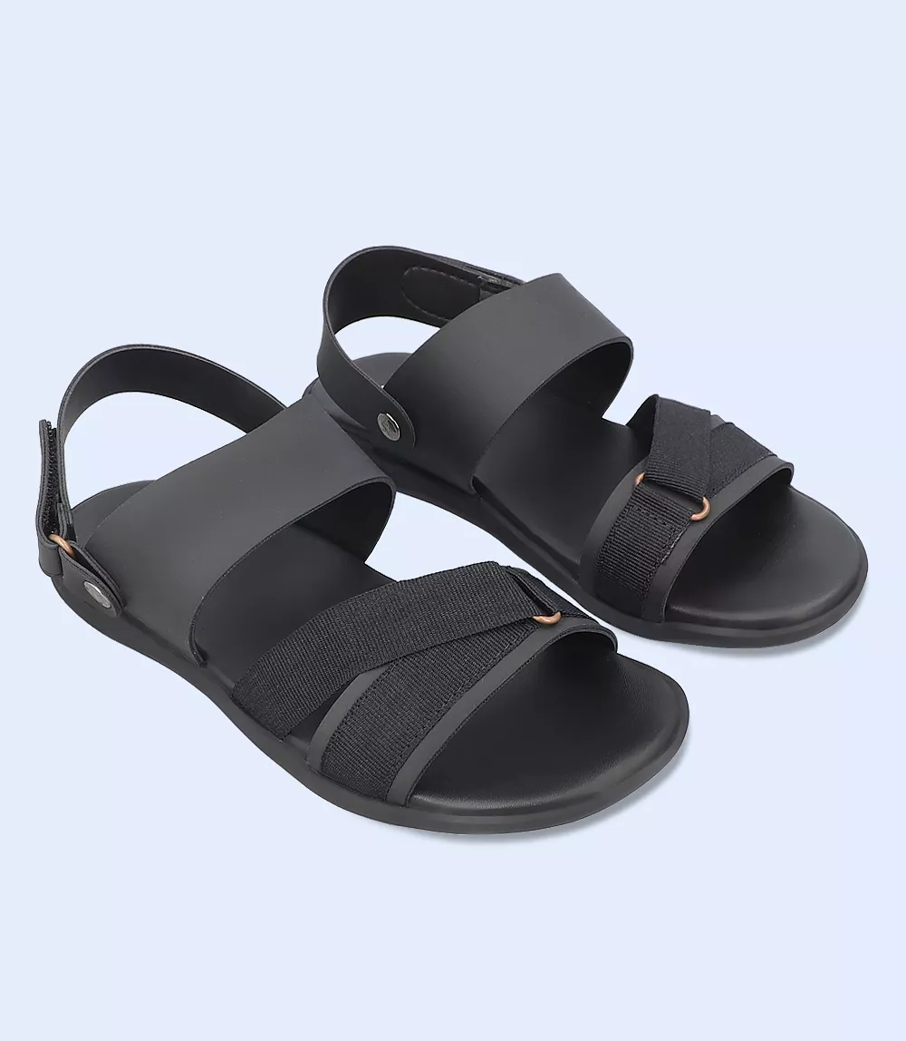 BM5617-BLACK-Men Casual Sandal