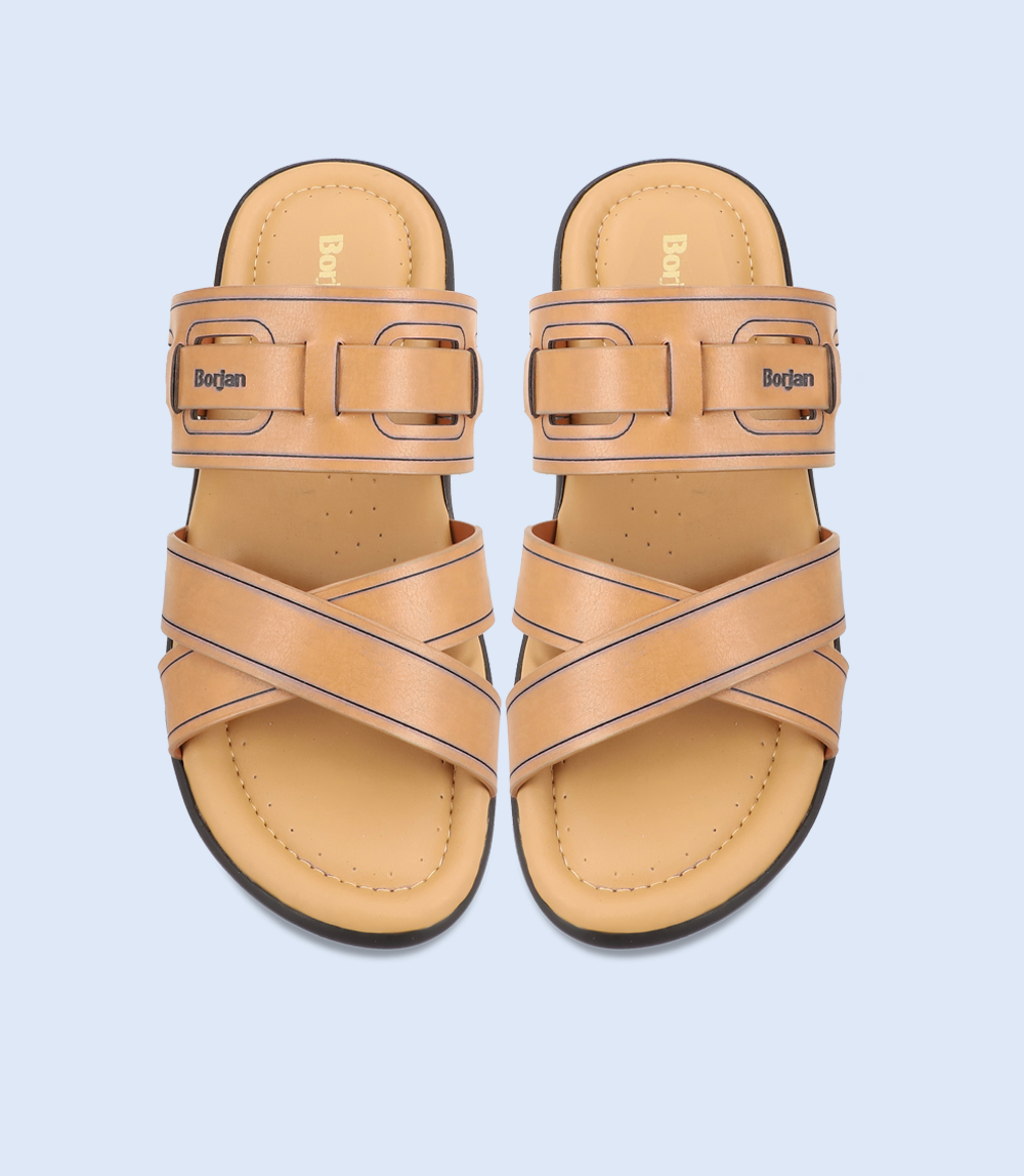 BM6066-TAN-Men Slipper