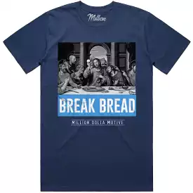 BREAK BREAD : Navy Blue Sneaker Tees Shirt