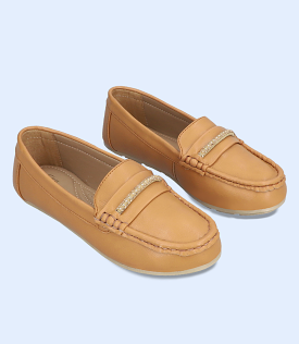 BW8599-GOLDEN-Women Comfort Moccasins