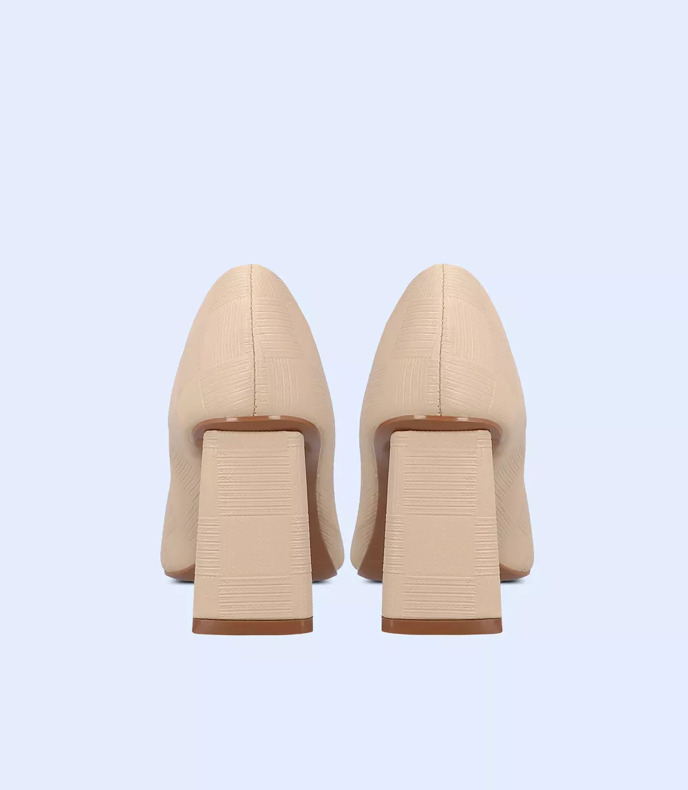 BW8615-BEIGE-Women Casual Court Shoes