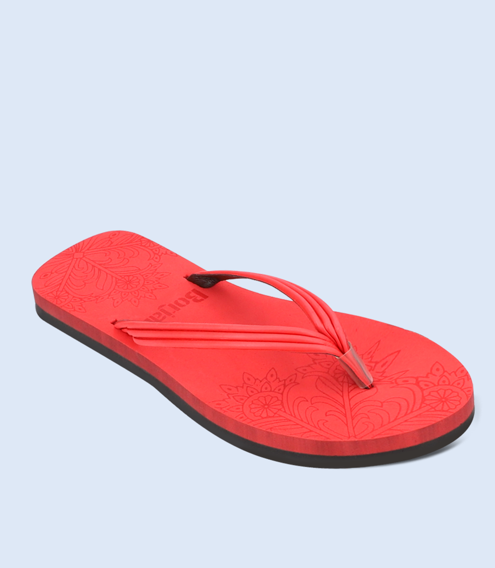 BW9277-RED-Women Flipflop