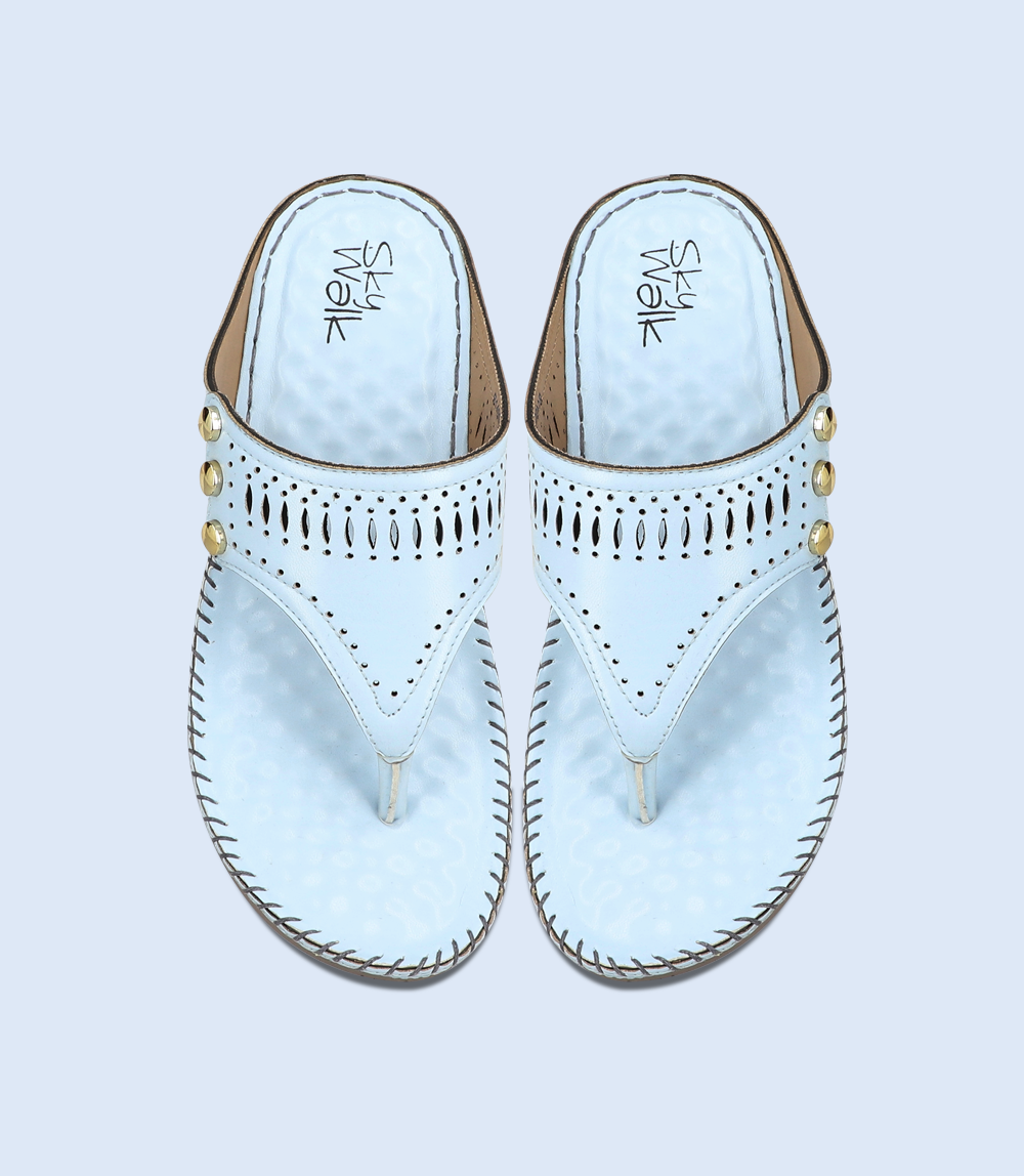 BW9846-ICE BLUE-Women Chappal