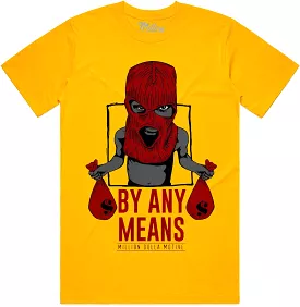 BY ANY MEANS : Gold Sneaker Tees Shirt