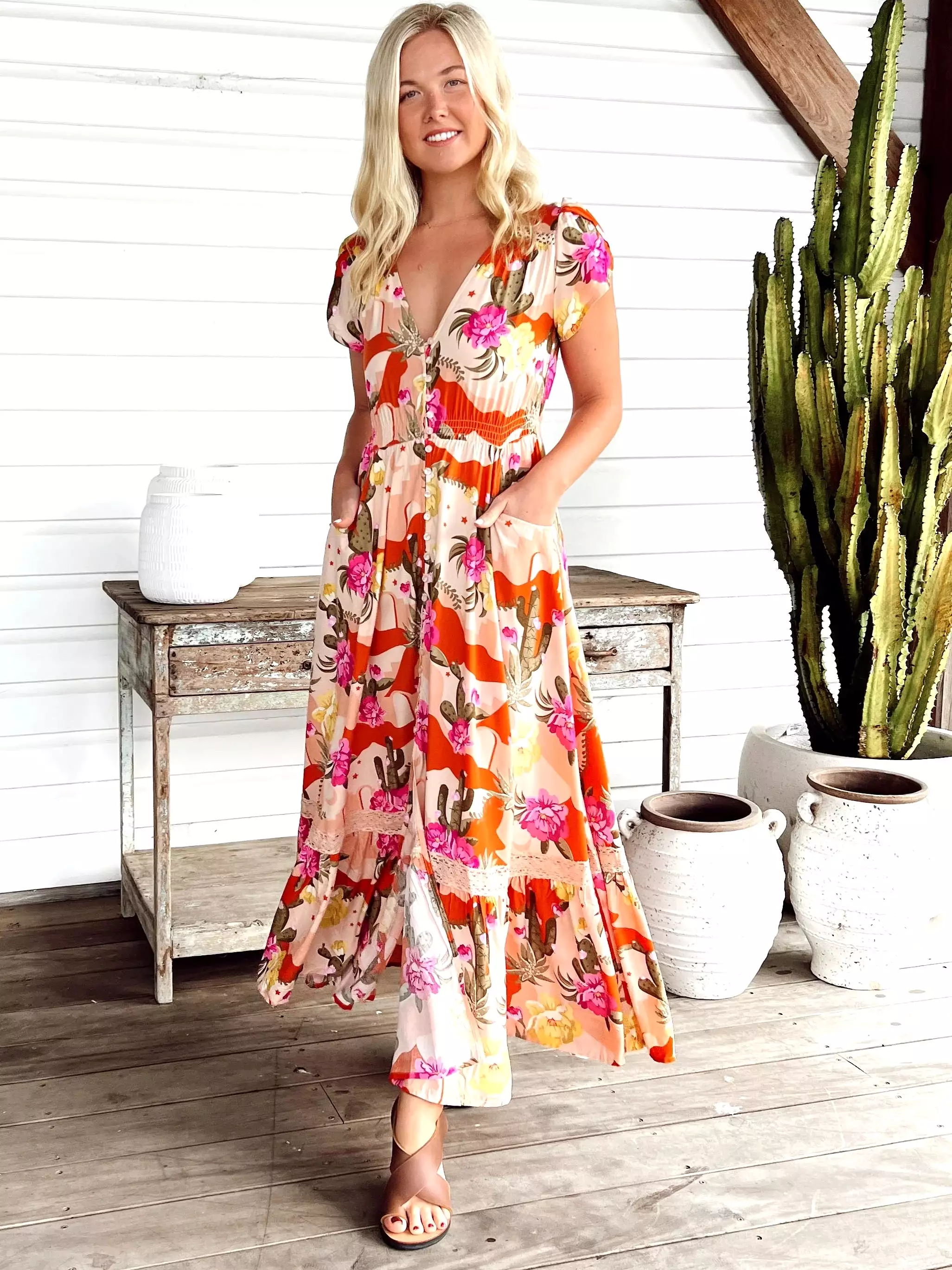 Carmen Maxi Dress - Agave Collection