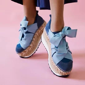 Chapmin Espadrille Double Platform Sneaker in Sailor