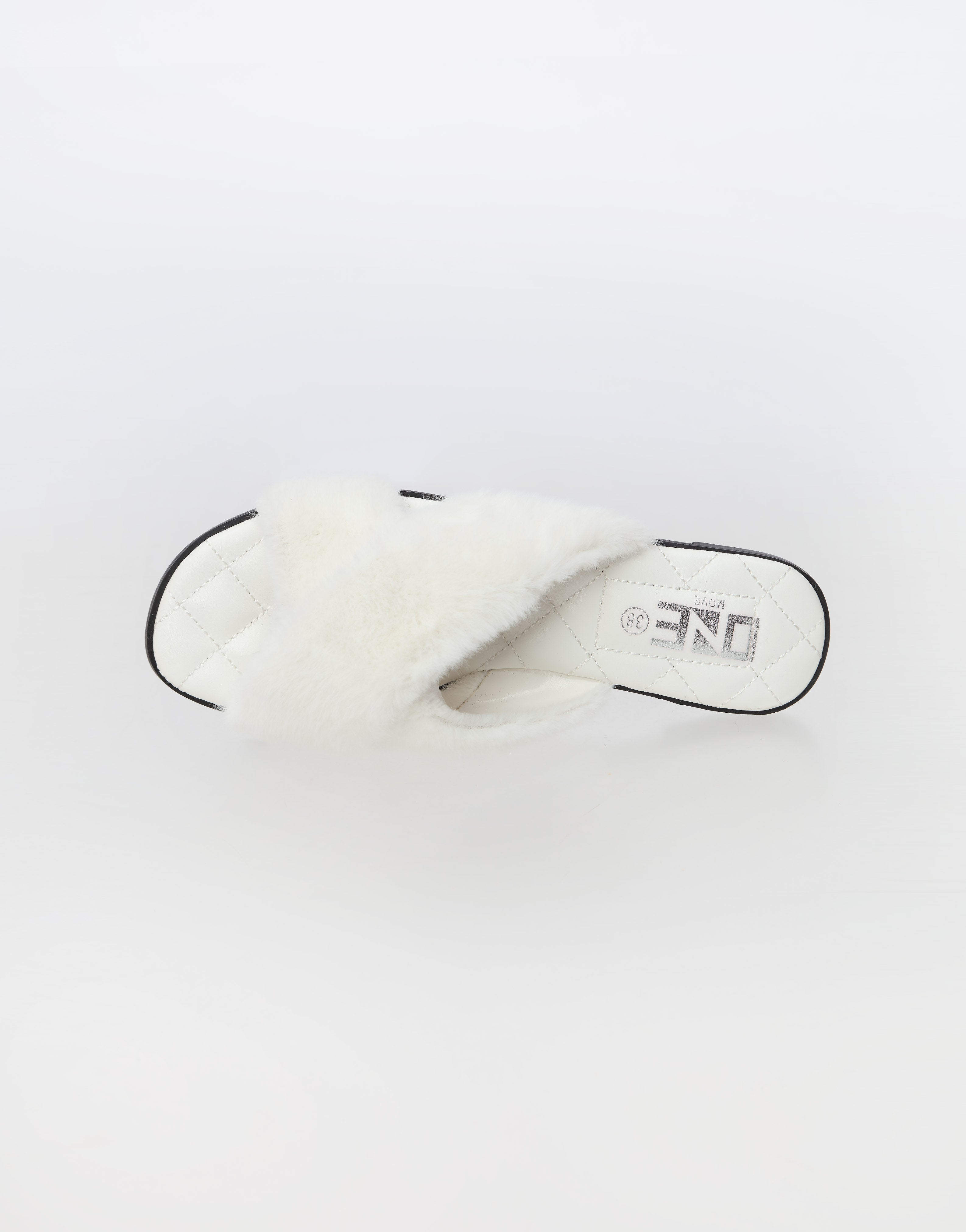 Comfort Casual Fur Slipper White