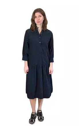 Della Navy Pincord Dress