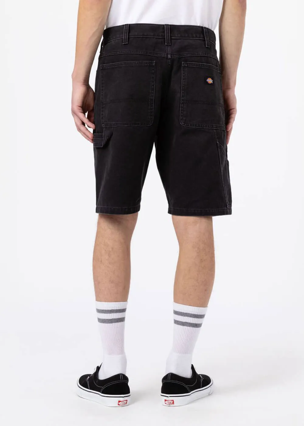 Dickies Men's Duck Canvas Shorts Stonewash Black