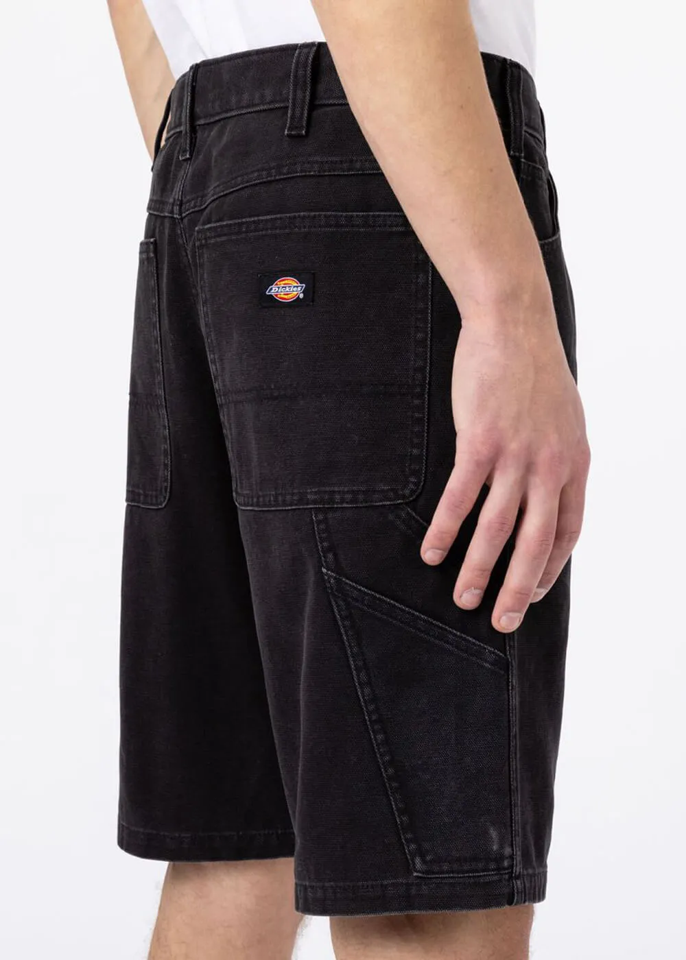 Dickies Men's Duck Canvas Shorts Stonewash Black