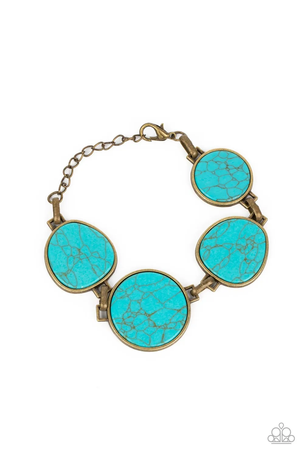 Flat Out Frontier - Brass ~ Paparazzi Bracelet