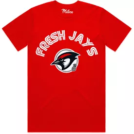 FRESH JAYS (red) : Red Sneaker Tees Shirt