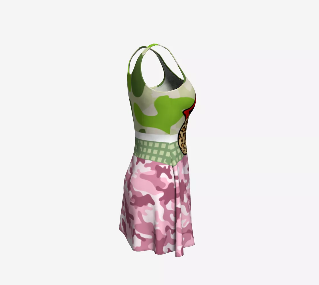 Green Apple Leopard II Dress