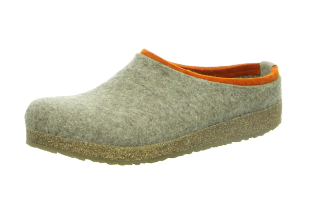 Haflinger Grizzly Kris Clogs Mules Slippers Wool Felt House Shoes Slip On