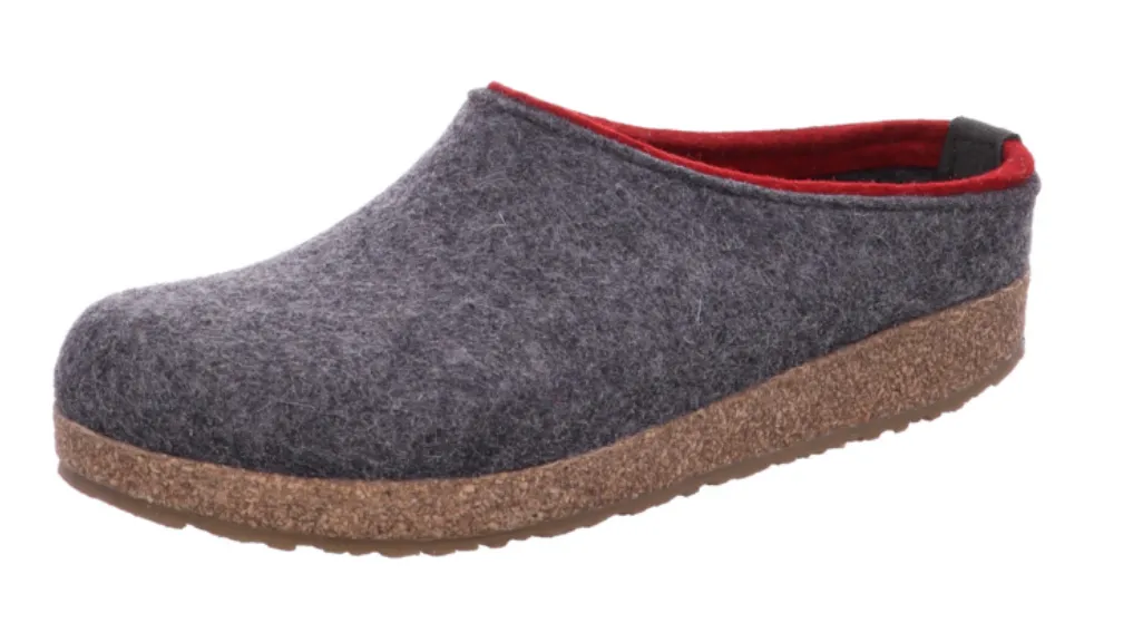 Haflinger Grizzly Kris Clogs Mules Slippers Wool Felt House Shoes Slip On