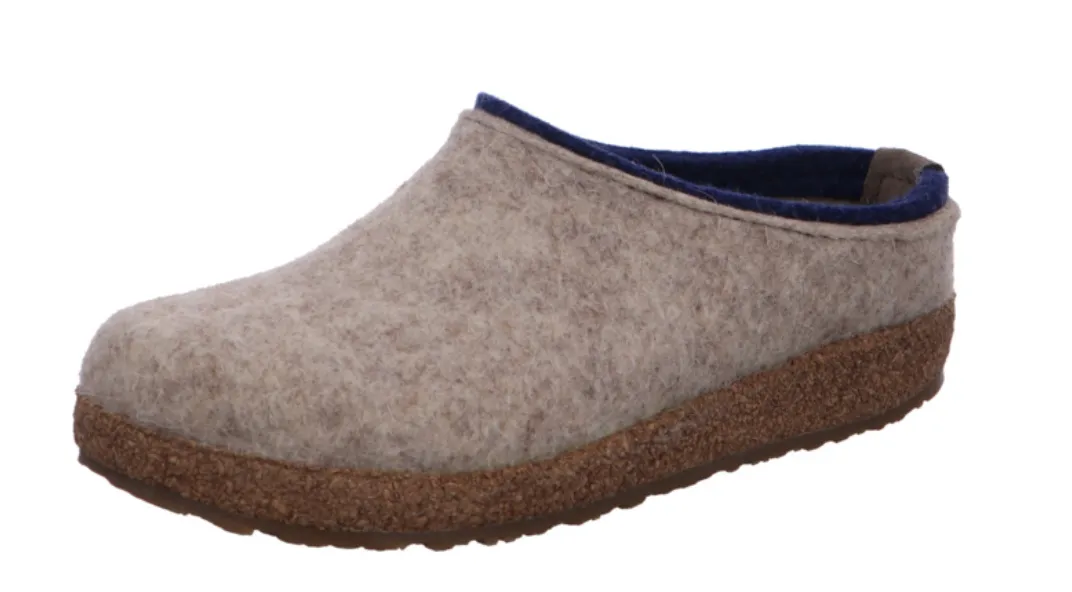 Haflinger Grizzly Kris Clogs Mules Slippers Wool Felt House Shoes Slip On