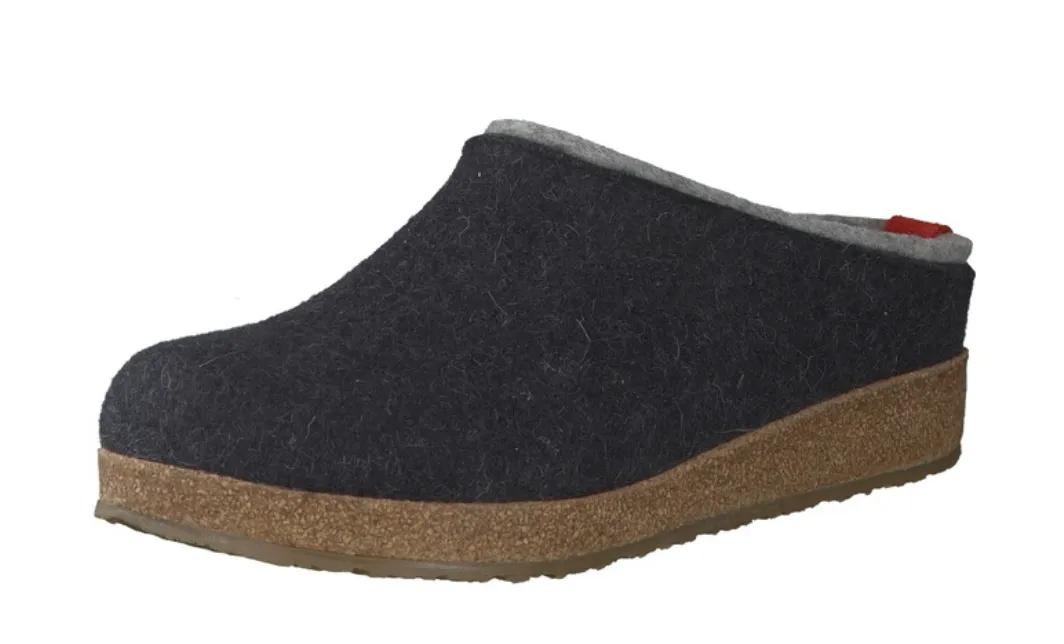 Haflinger Grizzly Kris Clogs Mules Slippers Wool Felt House Shoes Slip On