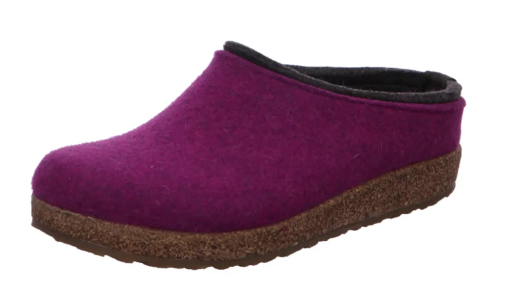 Haflinger Grizzly Kris Clogs Mules Slippers Wool Felt House Shoes Slip On