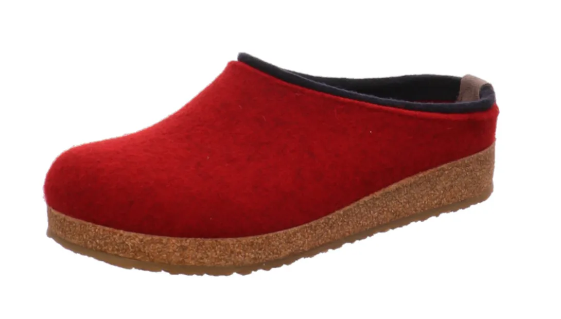 Haflinger Grizzly Kris Clogs Mules Slippers Wool Felt House Shoes Slip On