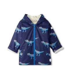 Hatley Sherpa Lined Splash Jacket in T-Rex