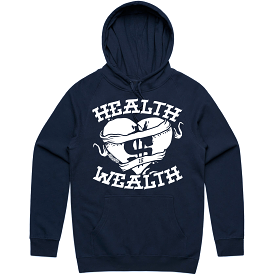 HEALTH : Navy Blue Sneaker Hoodie