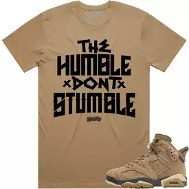 HUMBLE : Brown Kelp Sneaker Tees Shirt (black ink)