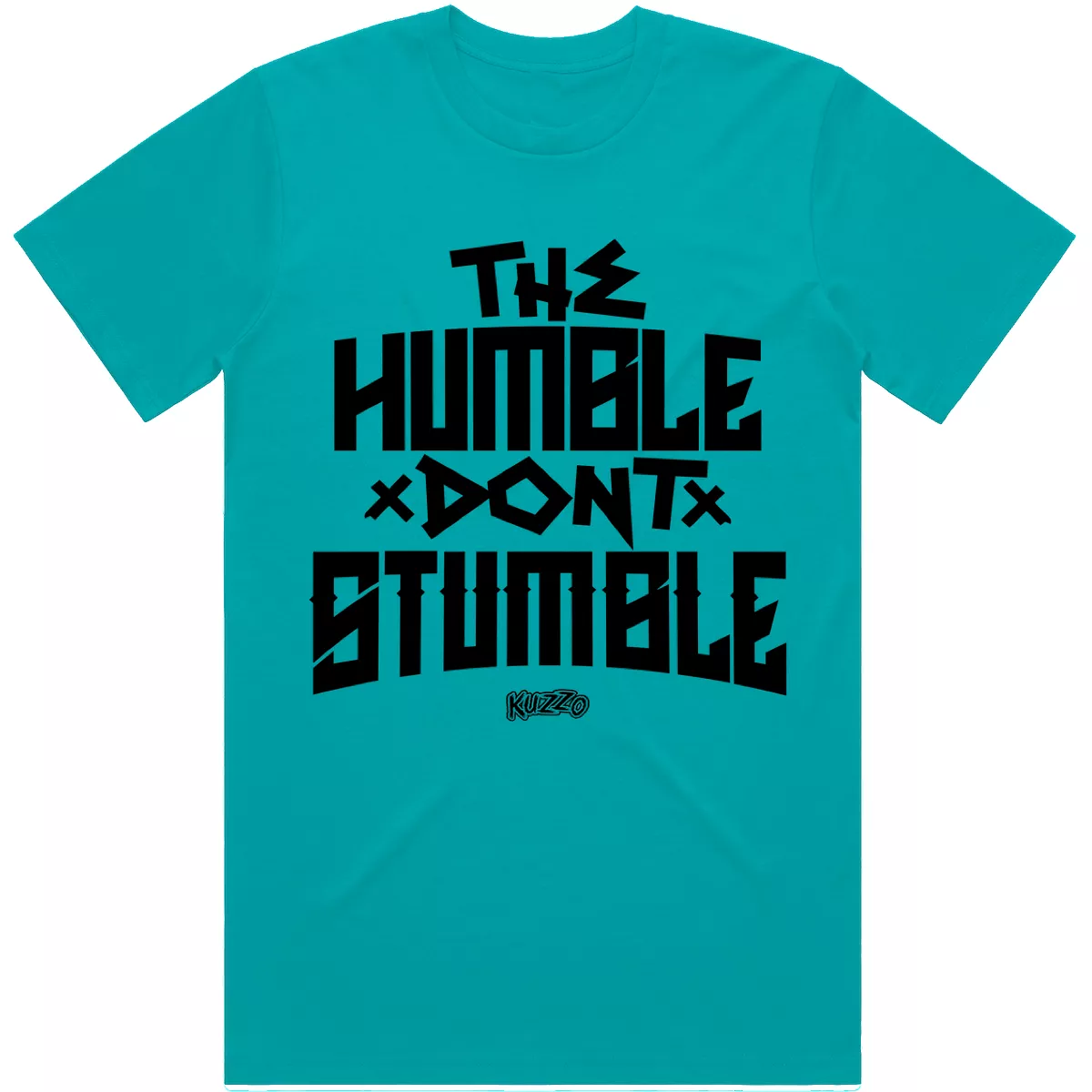 HUMBLE : Teal Sneaker Tees Shirt (black ink)