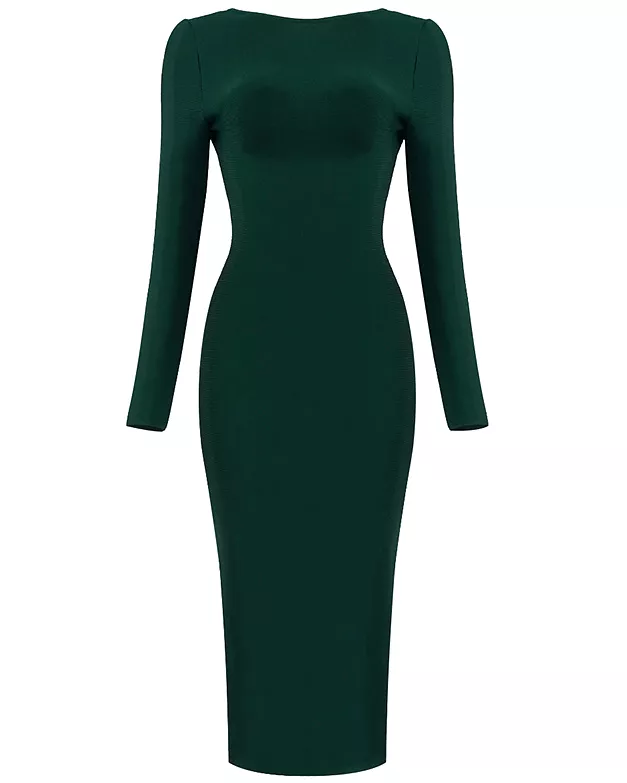 Kathleen Teal Midi Dress