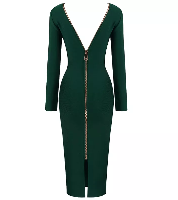 Kathleen Teal Midi Dress