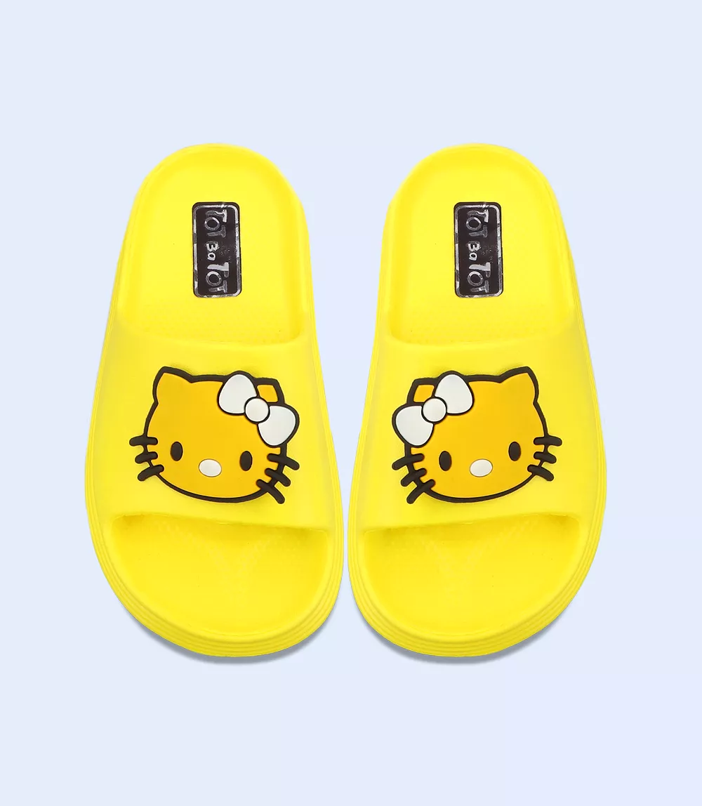 KG0038-YELLOW-Sliders for Girls