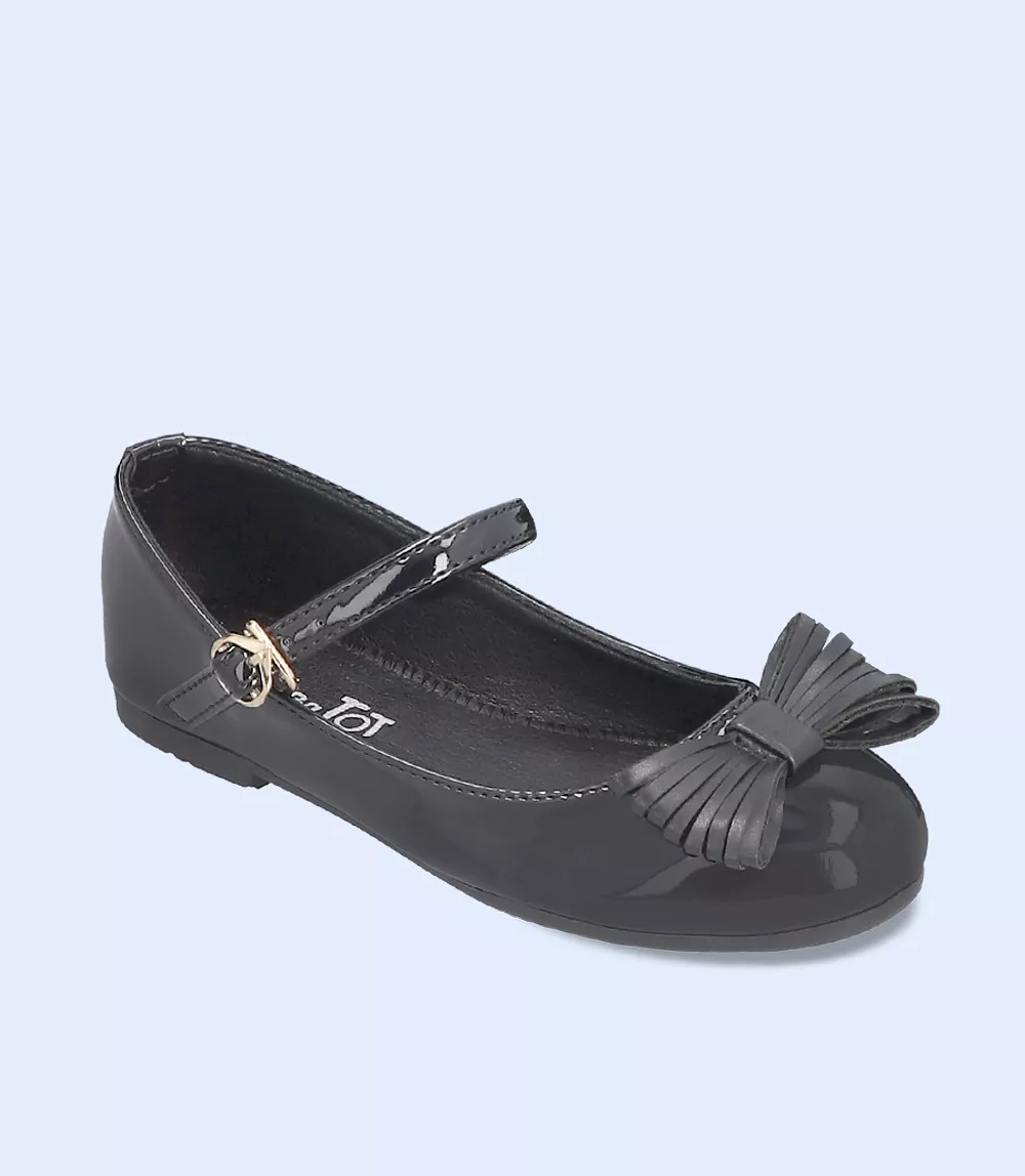 KG0042-BLACK-Girls Casual School Shoes