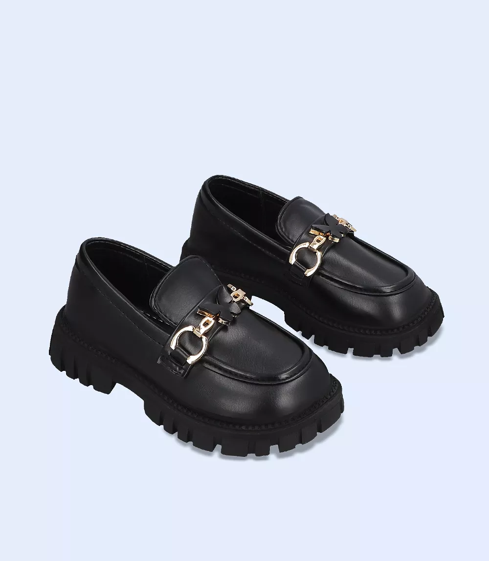 KG0075-BLACK-Breezy casual shoes for Girls