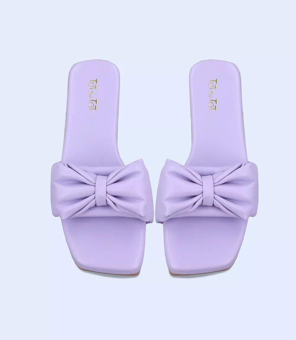 KG0108-LILAC-Girls Casual Slippers