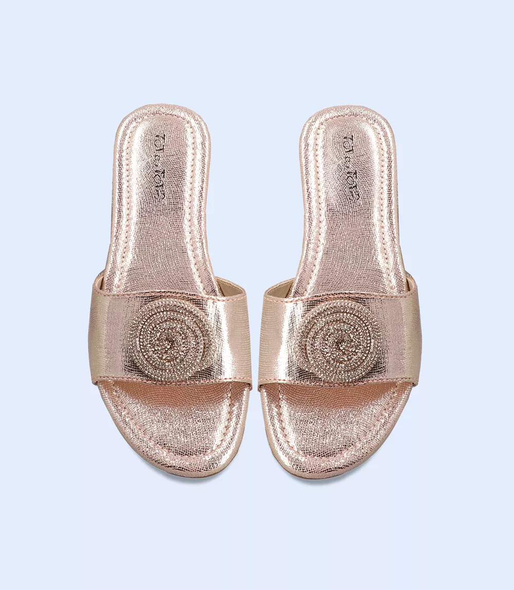 KG0119-CHAMPAGNE-Girl Slippers