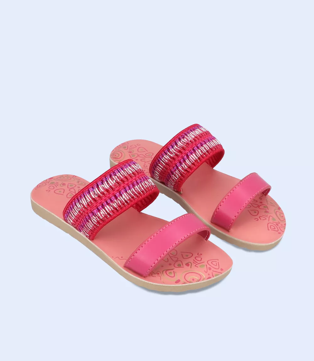 KG0135-FUSCHIA-Girls Slippers