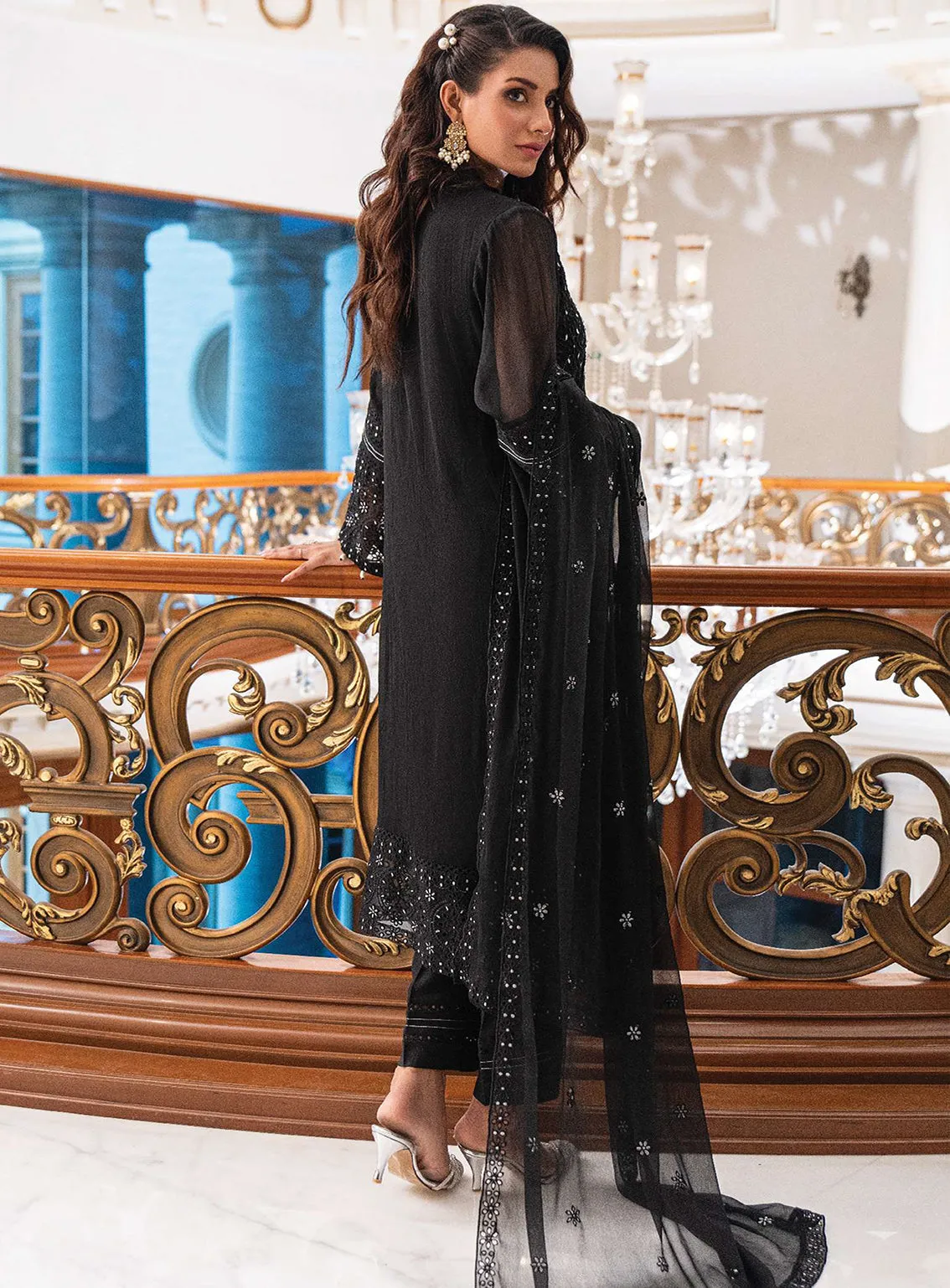 Khuwabeeda By Addee Embroidered Chiffon Stitched 3 Piece Suit - AD23KC MF-015 IQRA